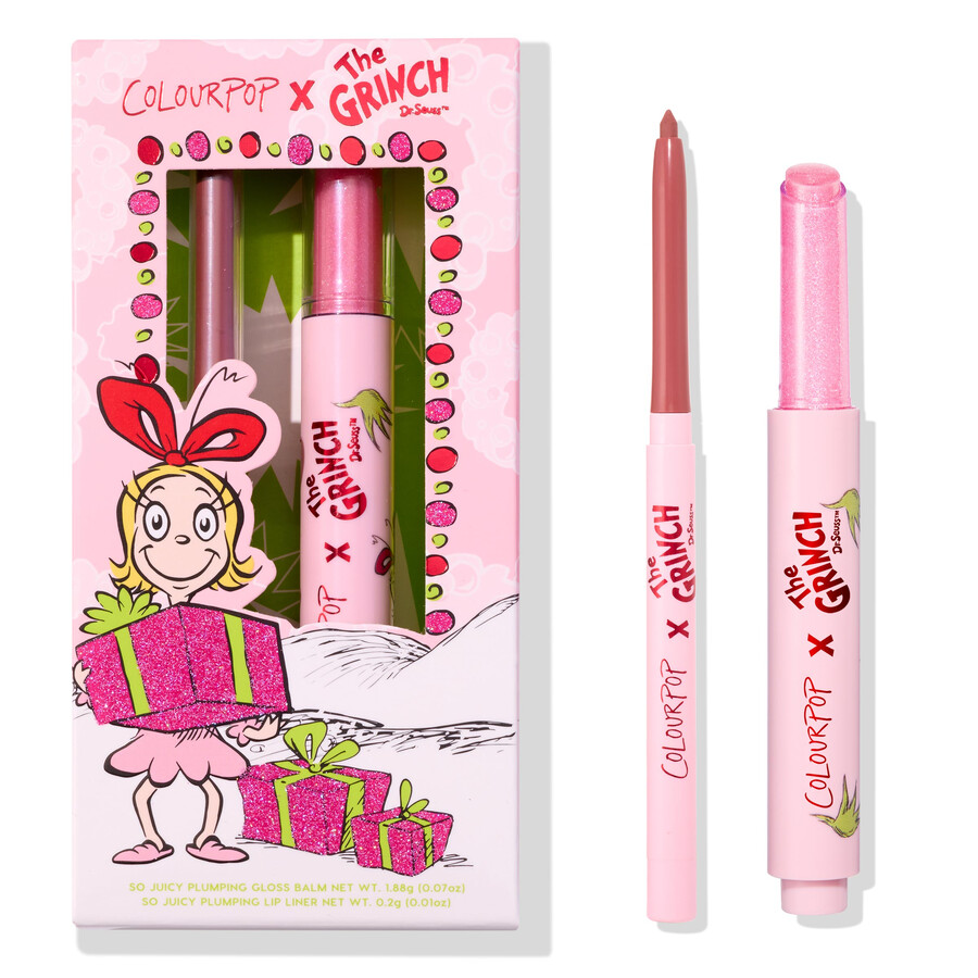 grinch so juicy gloss and liner set