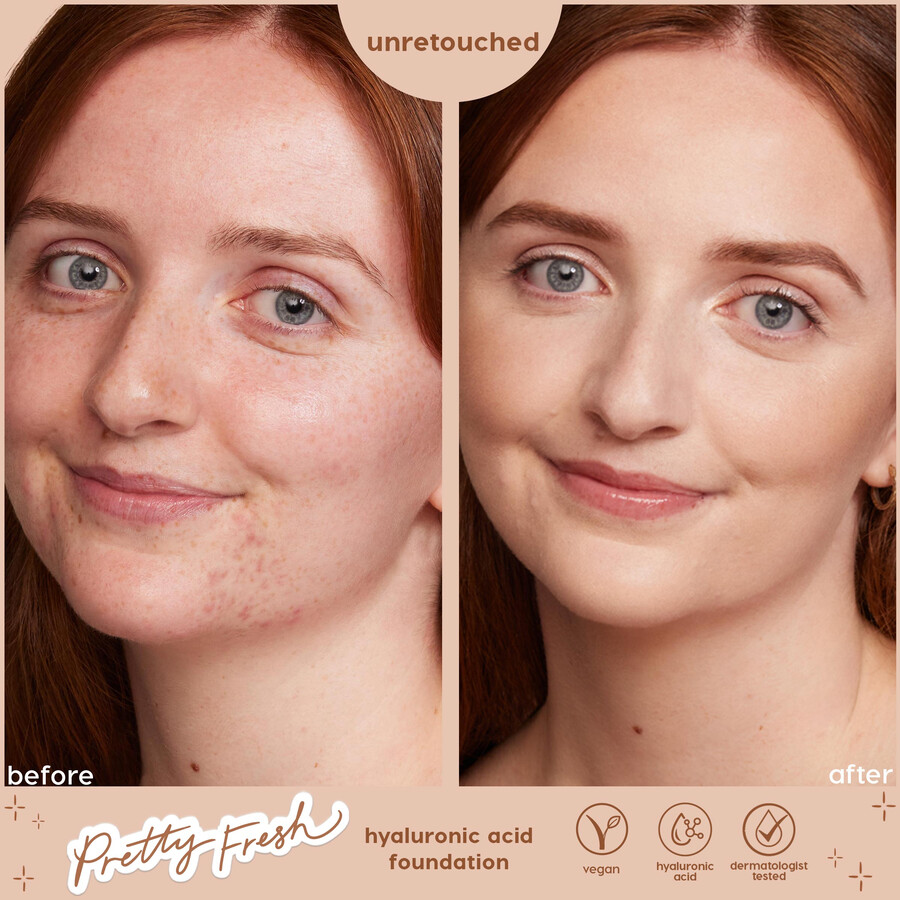pretty fresh hyaluronic acid hydrating foundation